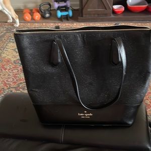 Black sparkle kate spade purse